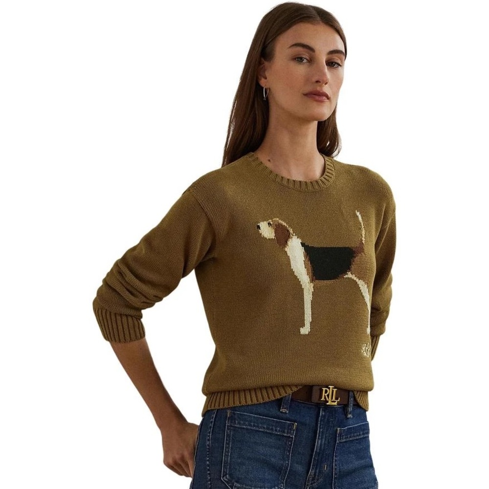 Ralph Lauren Dog Tan Sweater